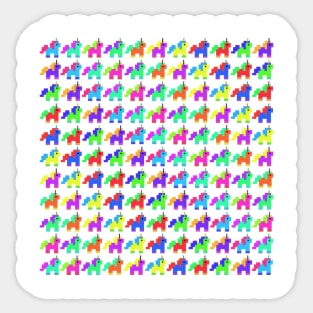 Tiny Unicorn Parade Sticker